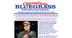 Desktop Screenshot of chemainusbluegrass.com